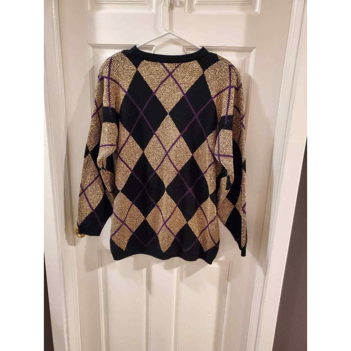 Vintage Sheridan Square Women's 18W Gold Sparkly Sweater
