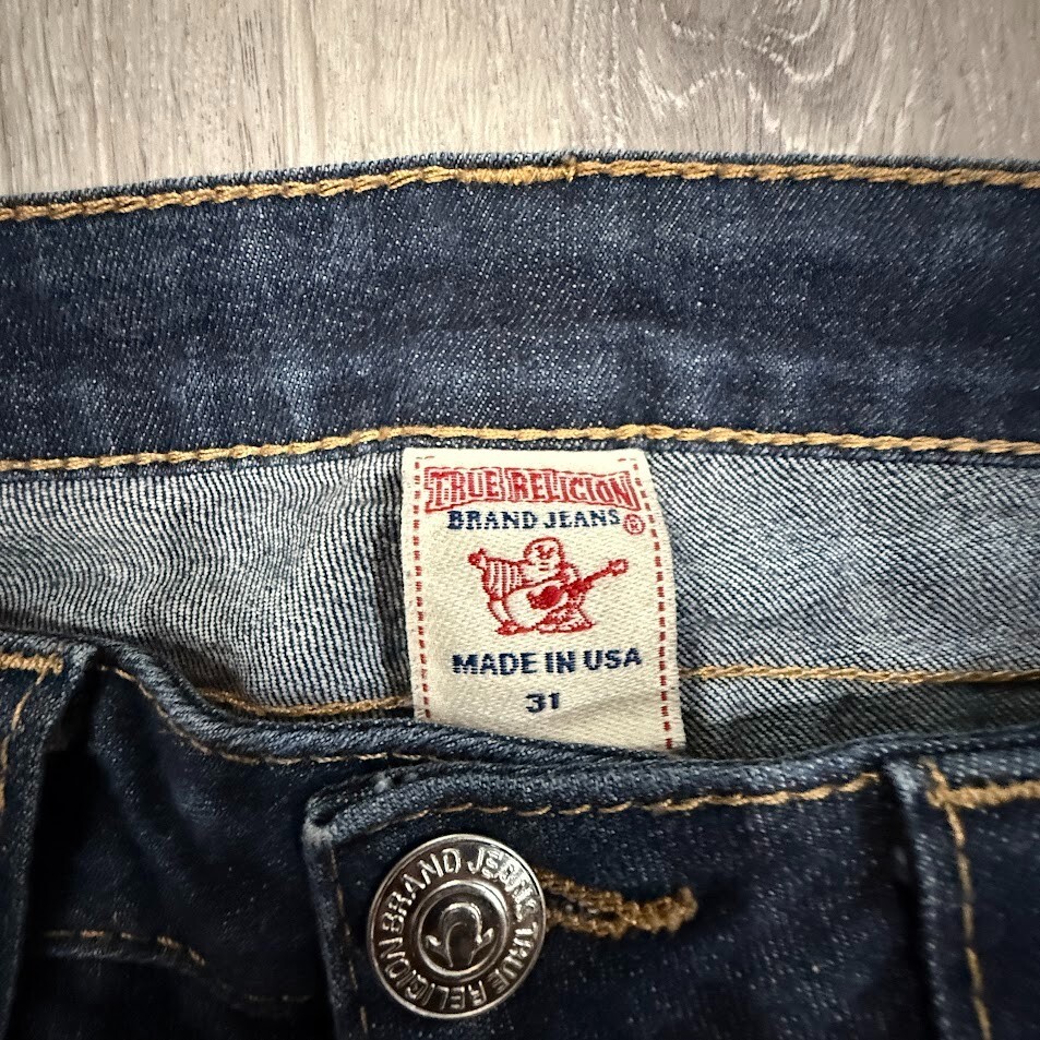 ¥*ン様 True Religion ダークブルーデニム 31 VTG True Religion Jeans Womens 31 (32x32) Blue USA made Dark