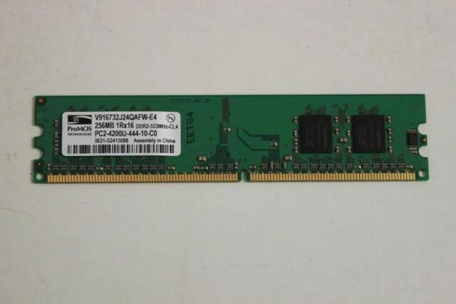 DIMM de memoria de computadora Dell 256 MB capacidad por módulo)