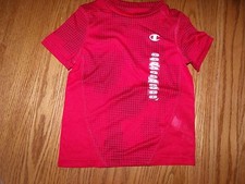 New Boys Champion Boys Red Dots Athletic Short Sleeve T-Shirt Size 4