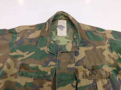 USMC Shirt ERDL Stamp Small Short US Marine Hot Weather Cotton Camo '79 Uniform - Bild 3 von 11
