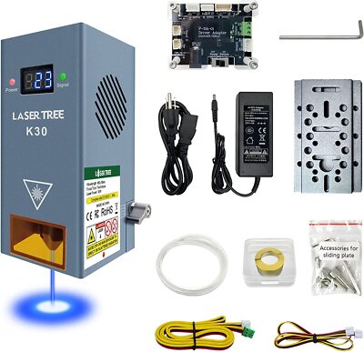K30 30W Optical Power Laser Engraver Module for Wood and Metal