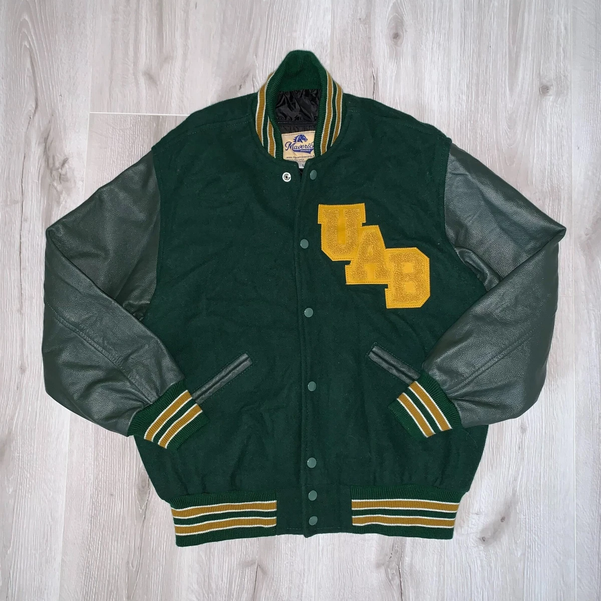 Varsity Red and Green Louis Vuitton Letterman Jacket - Jacket Makers