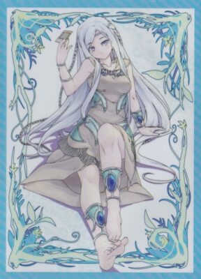 60)MTG Wow TCG CCG Yugioh Card Sleeves Maiden with Eyes of Blue Sleeves  67x92mm