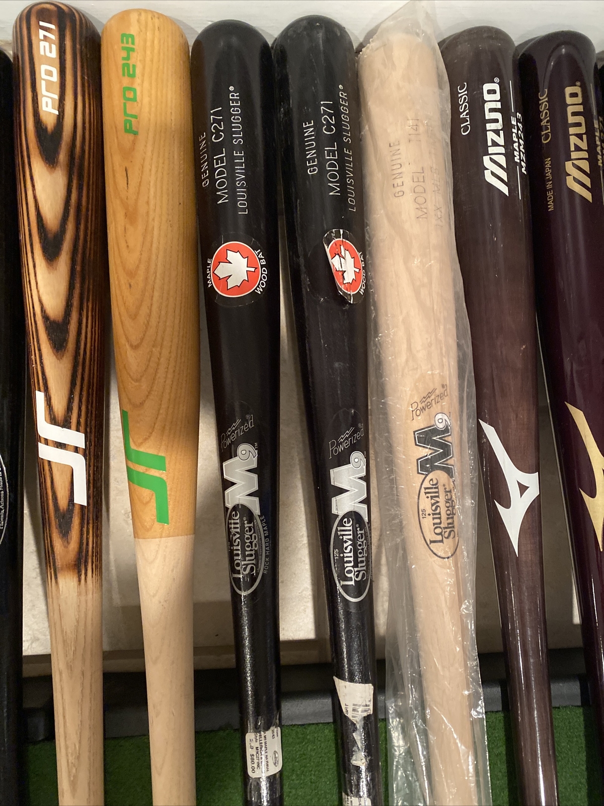Professional wood baseball bats eBay