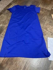 Gap Shirt Dress Womens Small S Blue Short Sleeve