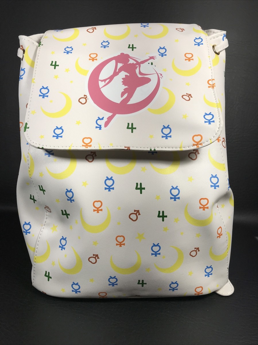 Sailor Moon Icons Crescent‎ Moons Stars Guardians Anime Drawstring Mini Backpack Sailor Moon Icons Mini Backpack Crescent Moons Stars  main image 4