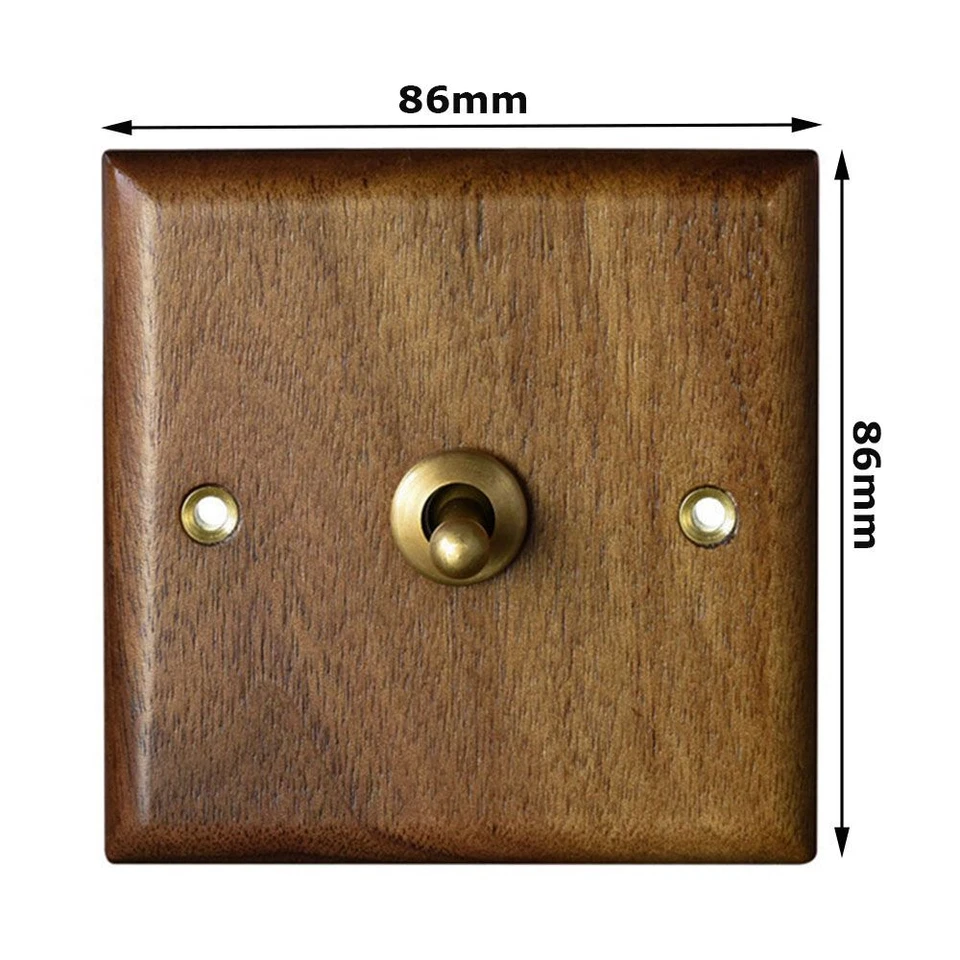 Retro Wall Lamp Home Light Switch Toggle Switch 86mm Brass Lever - image 3 of 4