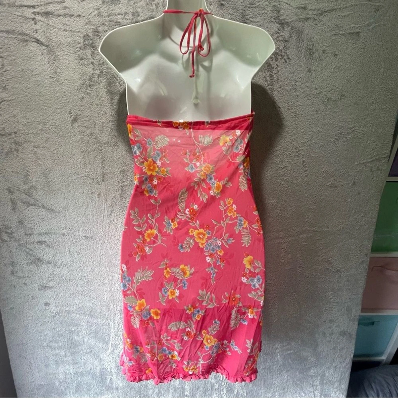 UNDERCOVER Abito slip floreale rosa Victoria's Secret taglia M