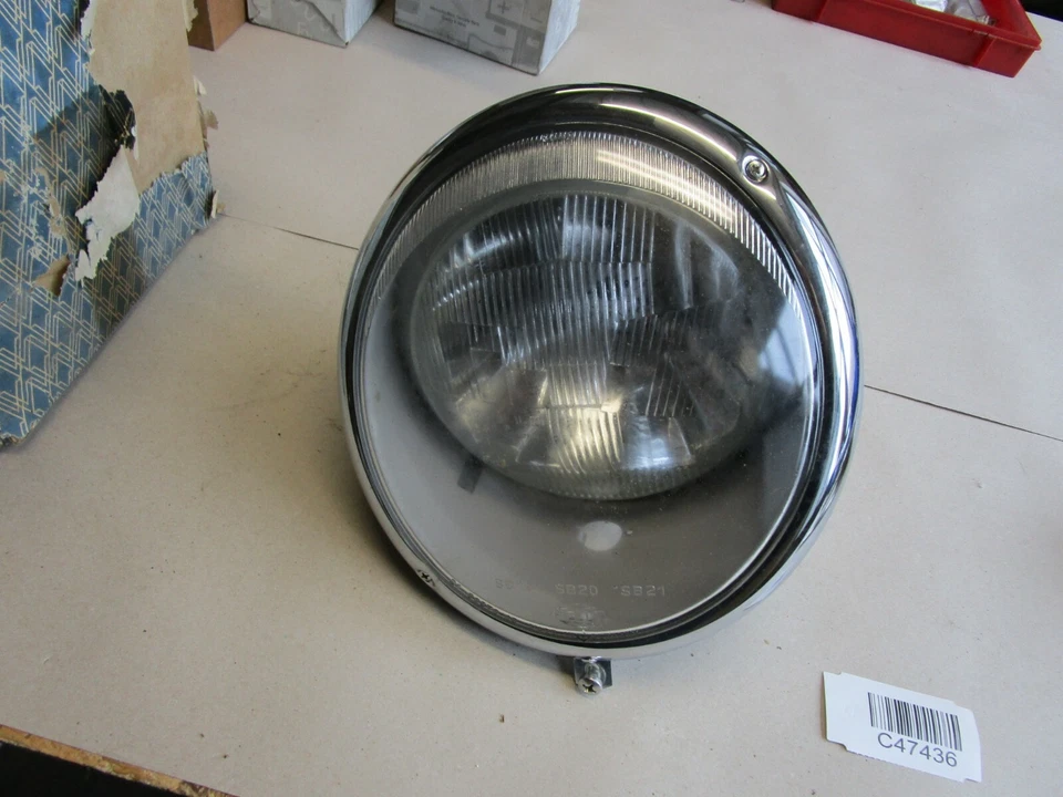 Porsche 356 911 VW T1 Bulli Käfer Scheinwerfer Chrom Ring SET 2STÜCK original - Bild 2 von 4