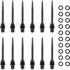 Cyeelife-Steel Dart Tips 12Pcs with 20Pcs Rubber O Rings,Converter Points Adapte