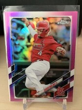 2021 Topps Chrome Pink Refractor SP Yadier Molina ST LOUIS CARDINALS + Base