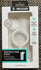 PELICAN Clear Protectiom Pack with Magsafe Case  Glass iPhone 13 Pro Max New