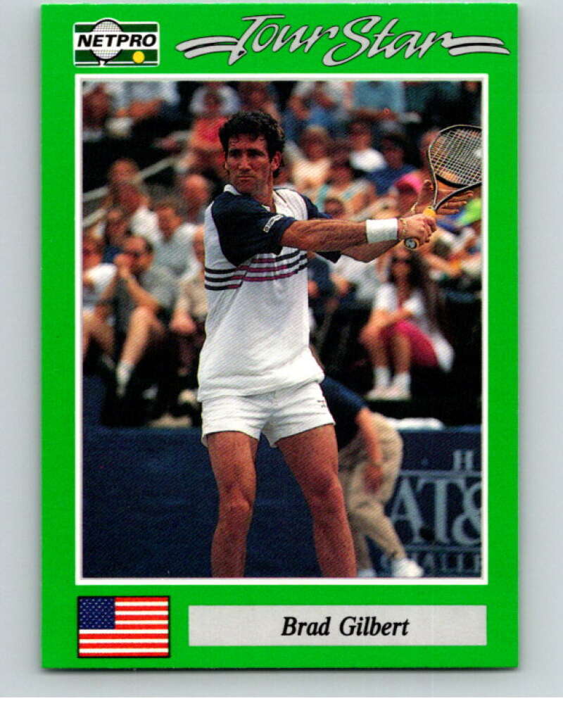 1991 NetPro Tour Stars Tennis #8 Brad Gilbert  V82057