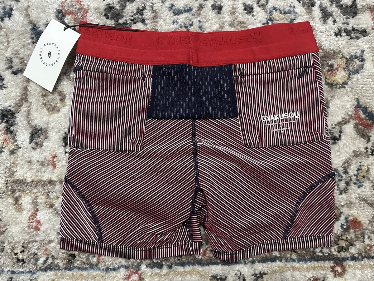 NIKE x GYAKUSOU UTILITY SHORTS BLUE UNIVERSITY RED RUNNING CU0224