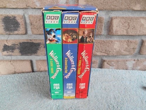 Wallace & Gromit Gift Set (VHS, 1996, 3-Tape Set) BBC VIDEO - Imagen 6 de 18