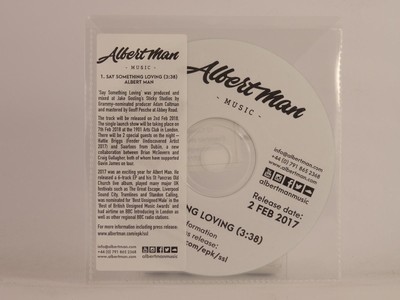 ALBERT MAN SAY SOMETHING LOVING (F32) 1 Track Promo CD Single along with Plastic