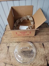 NOS Vintage Guardian Service Round Glass Lid - DC.21 -# 8",ORIGINAL BOX. 