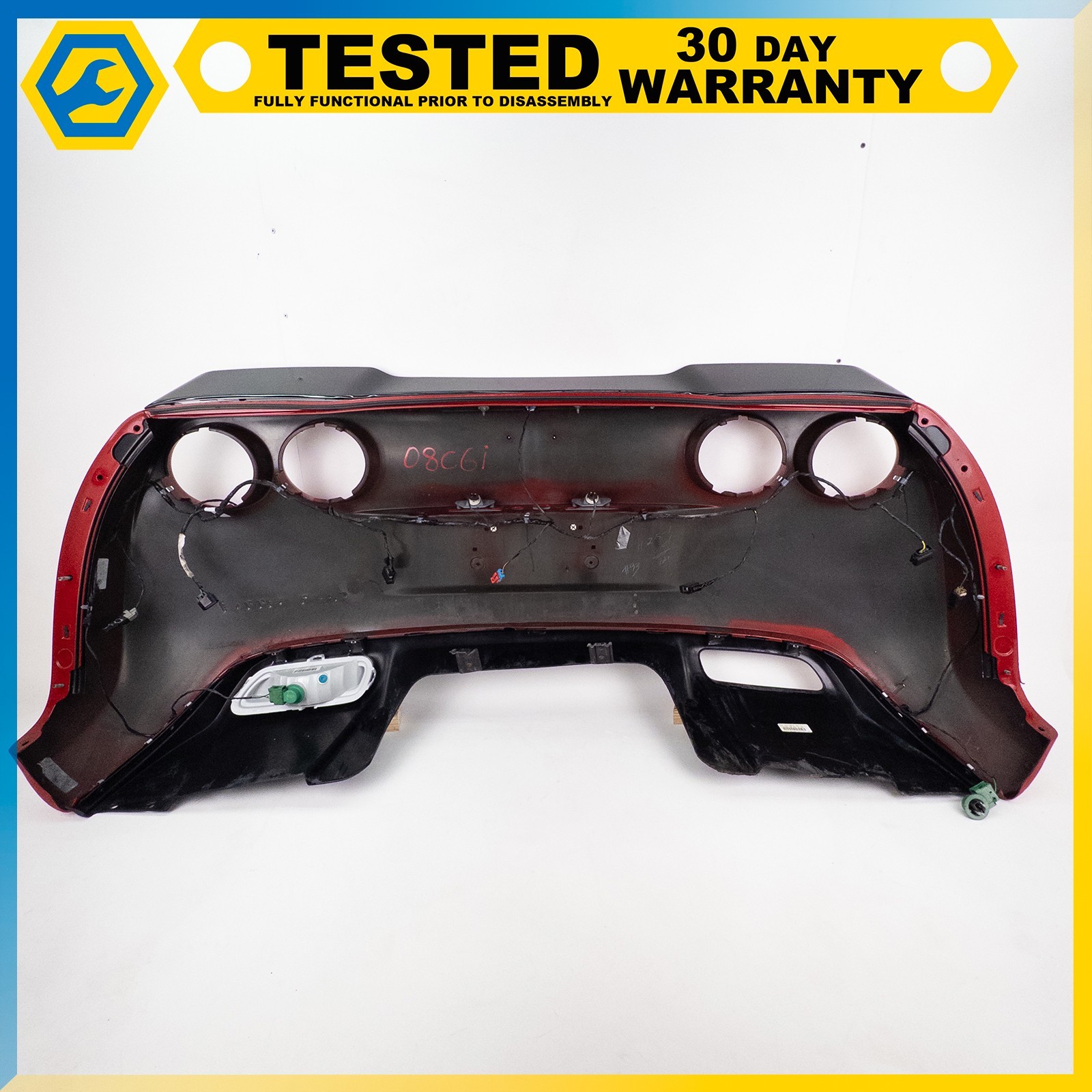 05-13 CHEVROLET CORVETTE C6 REAR BUMPER COVER BACK UP LAMP RED OEM