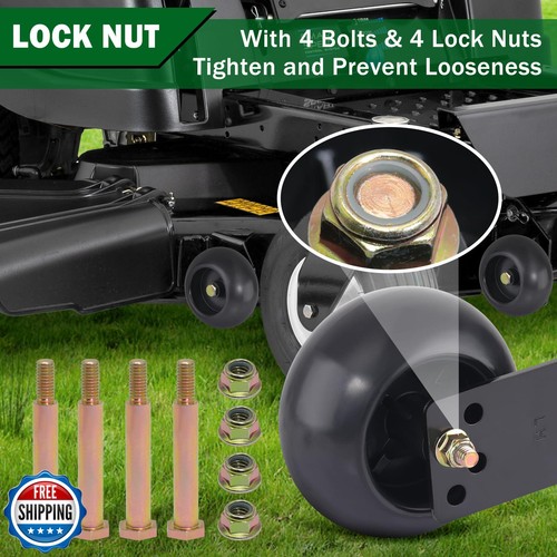 CheeMuii 753-04856A Lawn Mower Deck Wheels Kit 4 Pack 5 Inch Mower Deck Wheel - Picture 3 of 5