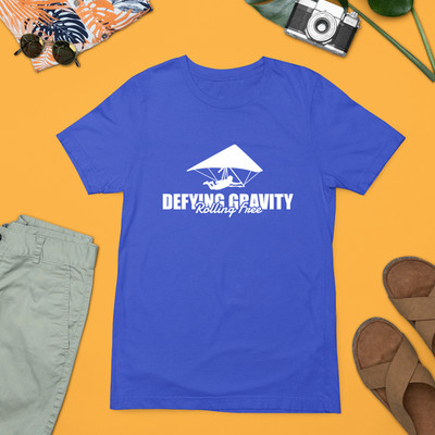 T-Shirt Defying Gravity Rolling Free Drachenfliegen Abenteuer Luftfahrt Sport Geschenk