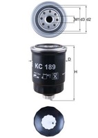 Kraftstofffilter Mahle Kc 189 Anschraubfilter Mit Wasserablassschraube FüR NP300