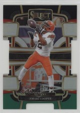 2023 Panini Select Concourse Black & Green Prizm Die-Cut Amari Cooper #24 1e3h