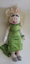 Muppets Disney New Miss Piggy Bean Bag Plush Green Doll Authentic 19 inch