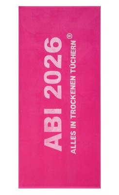 Egeria Strandtuch gewebt Abi 2026 | 730 pink