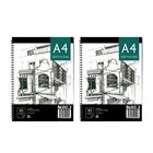 A4 Sketch Pad Drawing Paper Spiral Bound 60 Page 140GSM Grade Art Pad