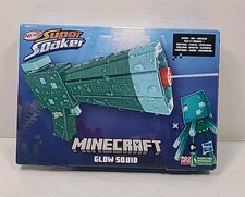 NERF Super Soaker Minecraft Glow Squid Water Blaster Gun - BRAND NEW