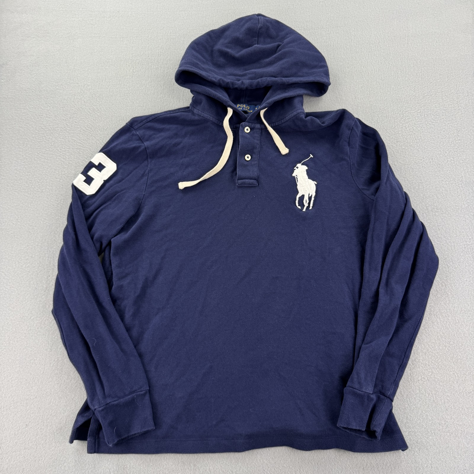 Polo Ralph Lauren Felpa con Cappuccio Uomo Medium Big Pony Pullover Felpa