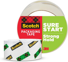 Scotch Sure Start Shipping Packaging Tape, 1.88" X 54.6 Yd, Designed for Packing