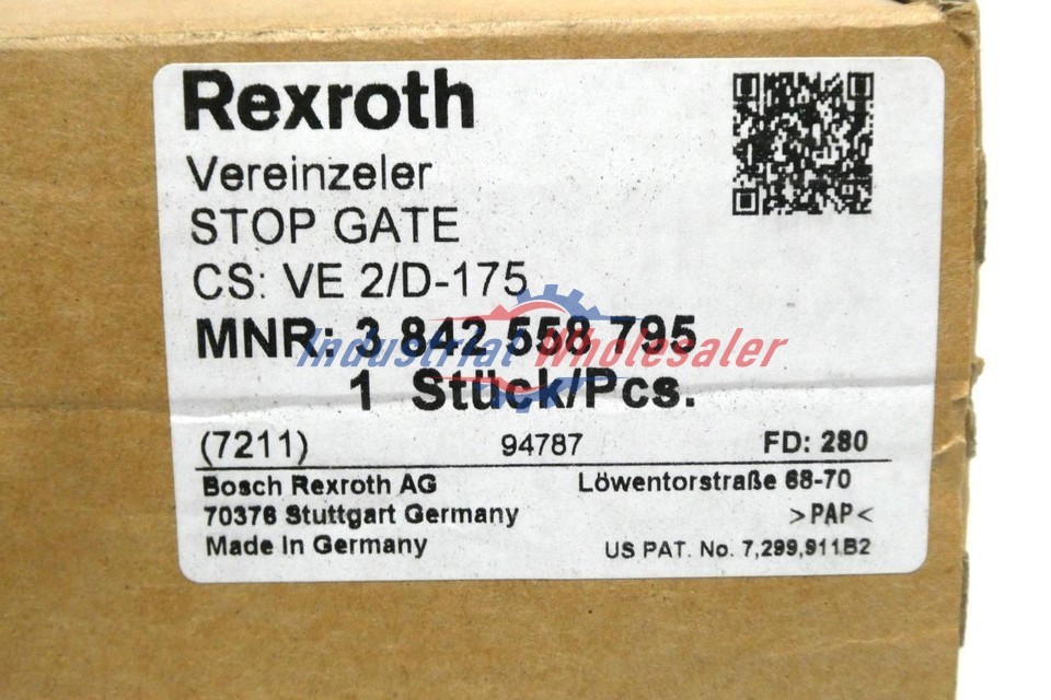 1PC NEW Rexroth Stop Gate VE2/D-175 MNR: 3842558795 Quality assurance