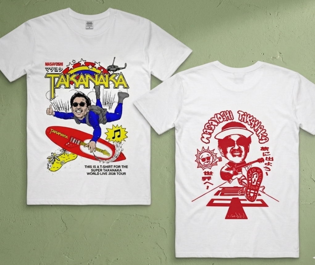 HOT - Masayoshi Takanaka Super Takanaka World Live 2026 Tour Shirt