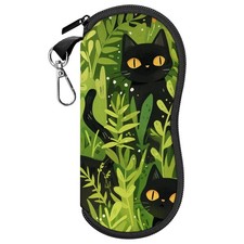 Glasses Case Sunglasses Eyeglass Soft Case Zipper Light Neoprene Pouch with M...