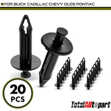 20Pcs 11.11 mm Nylon Bumper Fascia Retainer Fasteners Push-Type for Saturn Buick