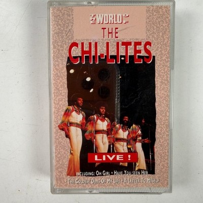 The Chi-Lites The World of The Chi-Lites Live! Cassette 1992 Trace Trading