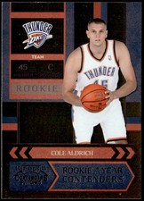 2010-11 Playoff Contenders Patches #8 Cole Aldrich Rookie of Year Contenders E1