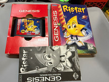 SEGA Ristar Sega Genesis Platformer Complete Box Manual KA NTSC-U/C