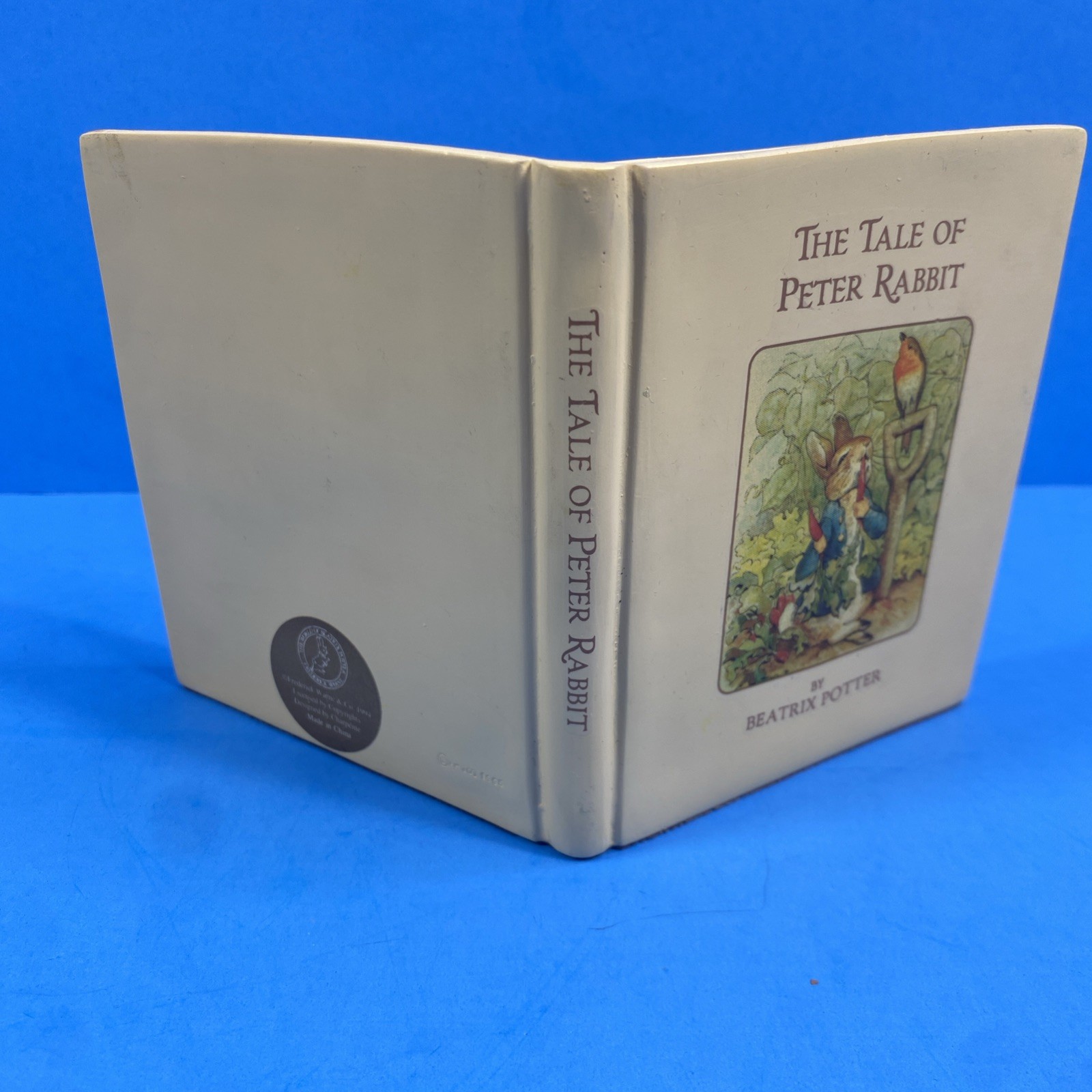 “The Tale Of Peter Rabbit” Beatrix Potter Nursery Enesco 3D Book Photo Frame