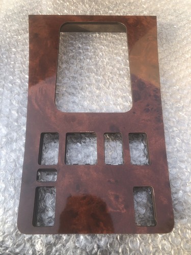 Mercedes Benz W126 Wood Walnut Color Shifter Frame Console Cover 300 500 560SEL - Picture 3 of 14