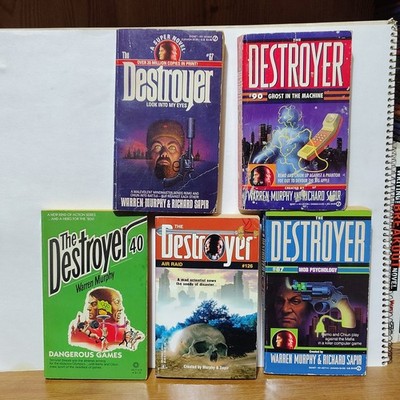 Lot of 5 The Destroyer Paperback Novels #40,  67,  87, 90, 126