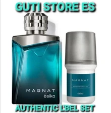 Magnat  For Men & Rollon Desodorante By Esika Wooden Set New in Sealed Box