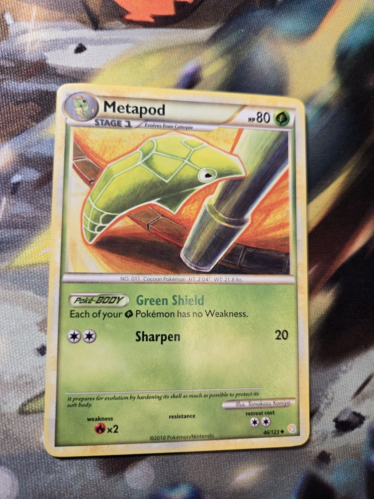 Metapod 46/123 Heartgold & Soulsilver Regular Uncommon Pokémon TCG Card NM