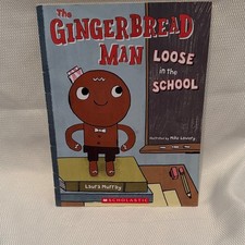 Scholastic The Gingerbread Man Book - Blue and Brown