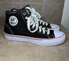 PF Flyers Center Hi Black White Mens Size 10 Vulcanized Rubber Sand Lot