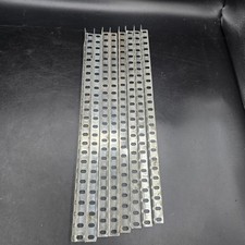 Gilbert Erector Set Part DP 12" Cadmium Plated Steel Angle Girder Lot of 8