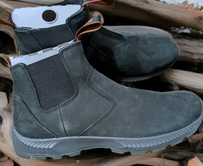 COLUMBIA MEN'S LANDROAMER SCOUT HIKING BOOT BLACK NUBUCK leather