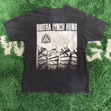 Brotha Lynch Hung rapper black T-shirt Rare 21 X 28 